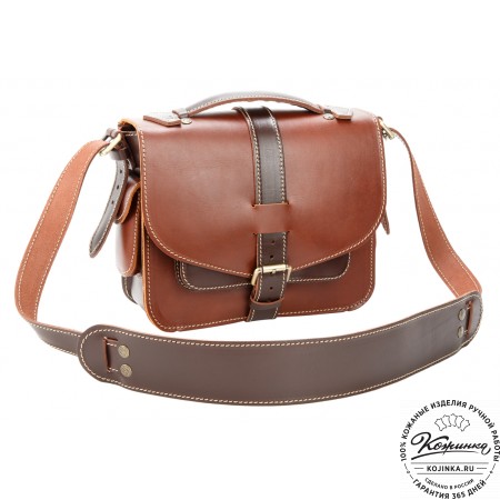 Кожаная  сумка "Виктория" (коричневая)